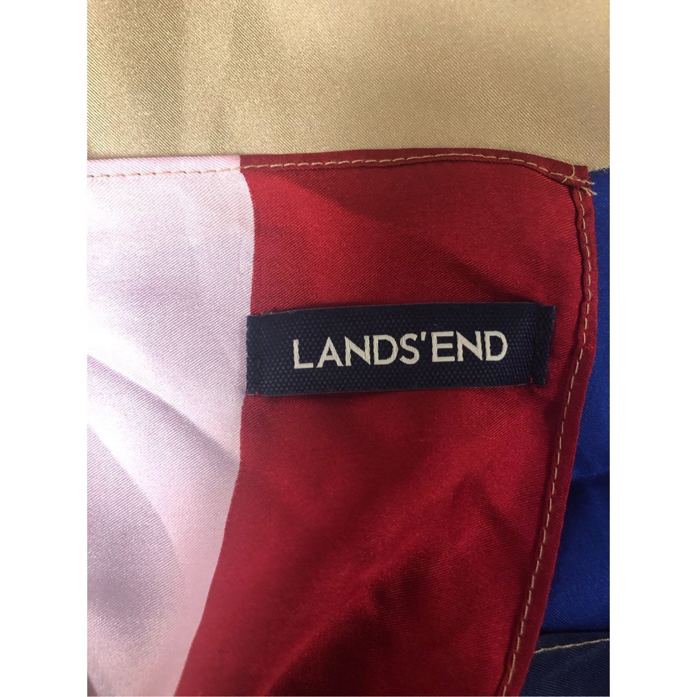 Lands' End Lands’ End Women’s Pink and Blue Large Box Scarf / wrap cove Size ONE SIZE - 6 Thumbnail