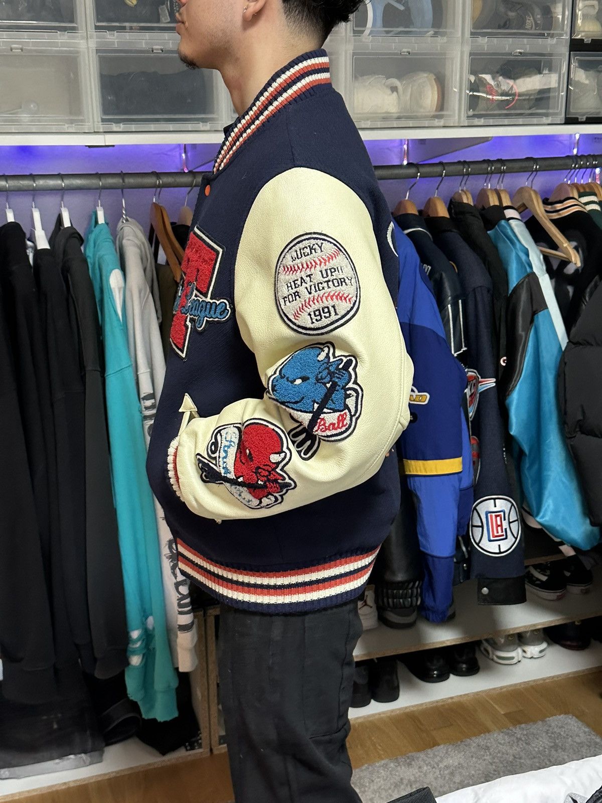 Japanese Brand California Devils varsity jacket Size US L / EU 52-54 / 3 - 3 Thumbnail