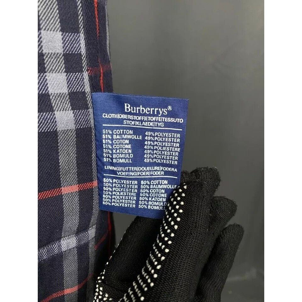 Burberry Burberry Nova Check Lining Vintage Men's Blue Long Coat Size Size US S / EU 44-46 / 1 - 10 Thumbnail