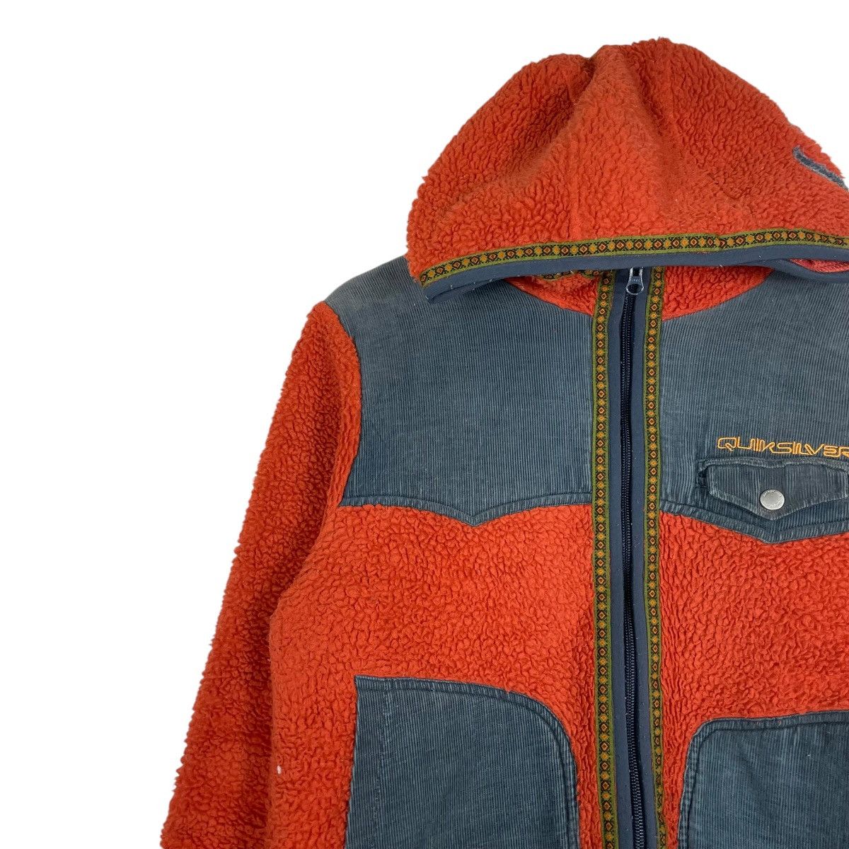 Quiksilver 💥QUIKSILVER BOA FLEECE ZIPPER HOODIE SWEATER Size US M / EU 48-50 / 2 - 6 Thumbnail