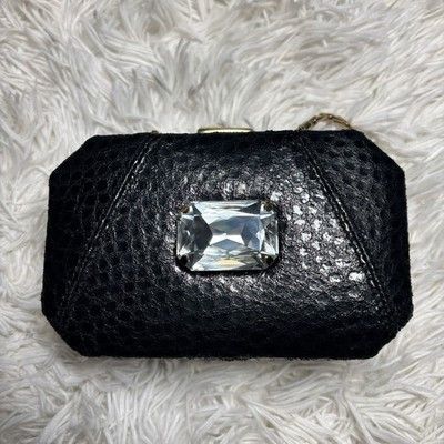 Other RARE Inge Christopher Snake Skin clutch purse Swarovski Cent Size ONE SIZE - 10 Thumbnail