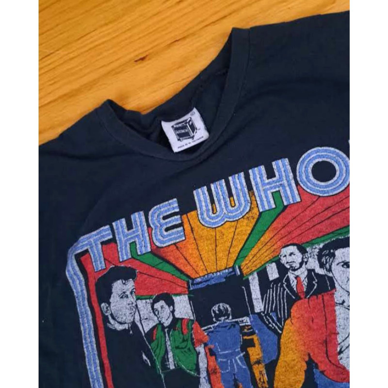 X-LARGE VINTAGE The Who T-Shirt Black XL Unisex Adults Merch Rock Tee Moon 90s Farewell Concert Merch Style Shirt Mens Womens Size US XL / EU 56 / 4 - 7 Thumbnail