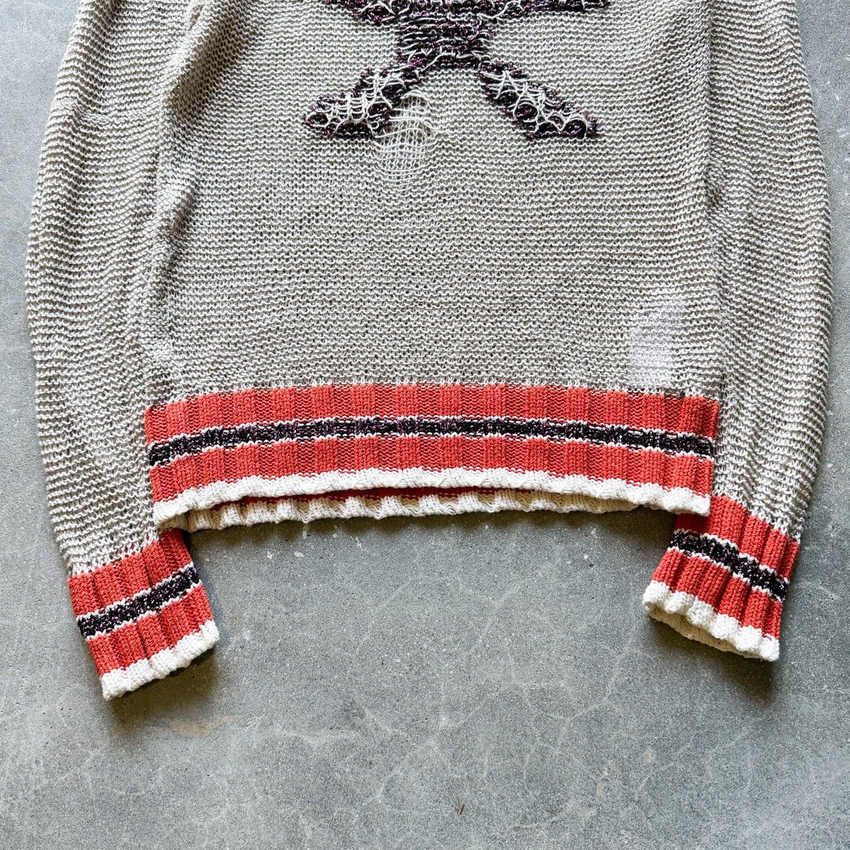 Vivienne Westwood Vivienne Westwood Destroyed Skull Loose Knit Sweater Size US M / EU 48-50 / 2 - 4 Thumbnail