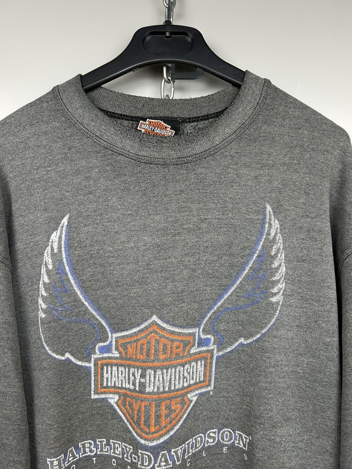 Harley Davidson × Vintage Vintage 90s Harley Davidson Sweatshirt Rare Size US L / EU 52-54 / 3 - 3 Thumbnail