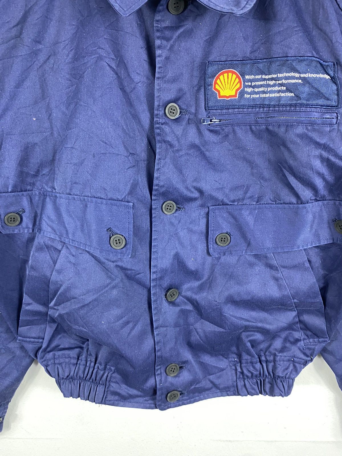 Japanese Brand Workwear Shell The Service Uniform Bomber Button Jacket Size US M / EU 48-50 / 2 - 3 Thumbnail