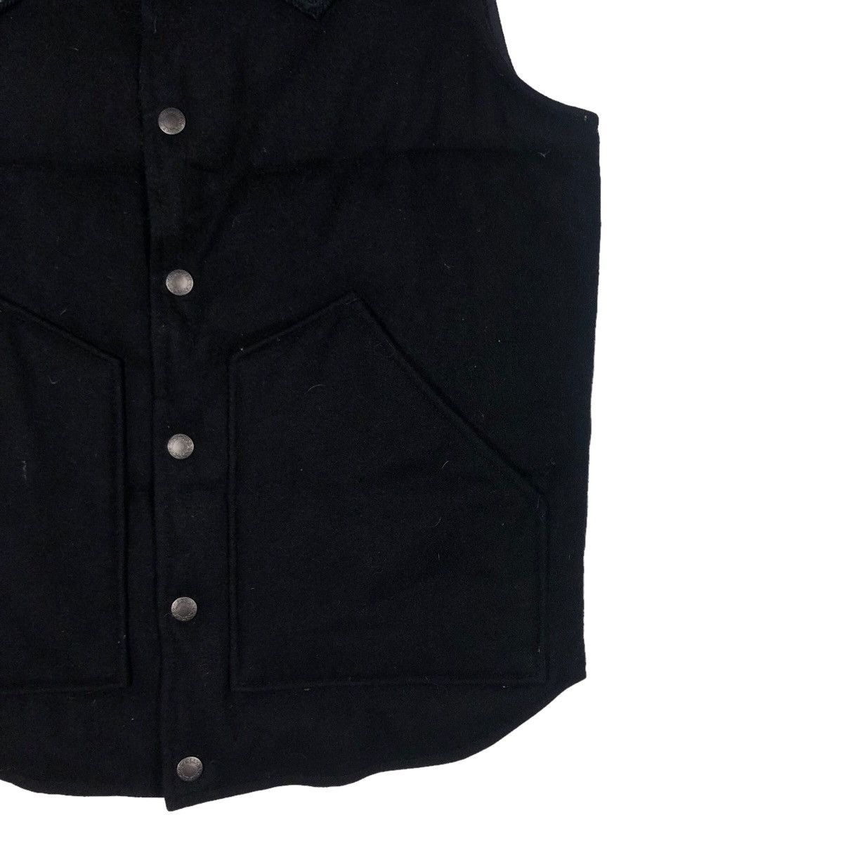 Edwin 🔥Rich Black Biker Vest Edwin Fieldman Racer Cowboy Size US S / EU 44-46 / 1 - 5 Thumbnail
