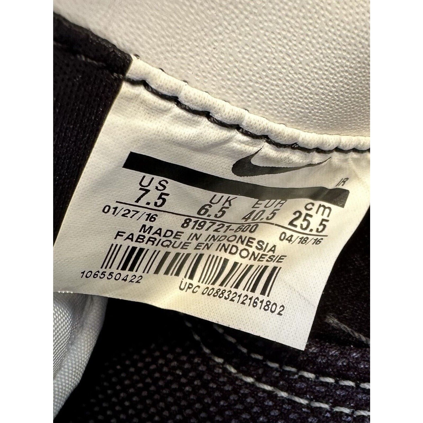 Nike 2016 Nike Cortez Basic Prem Qs Gym Red-White-Metallic Silve Size US 7.5 / EU 40-41 - 11 Thumbnail