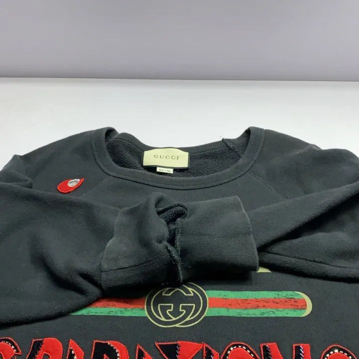 Gucci Gucci Gucci Black Printed Cotton Sweatshirt Unisex -2506 Size US M / EU 48-50 / 2 - 2 Thumbnail