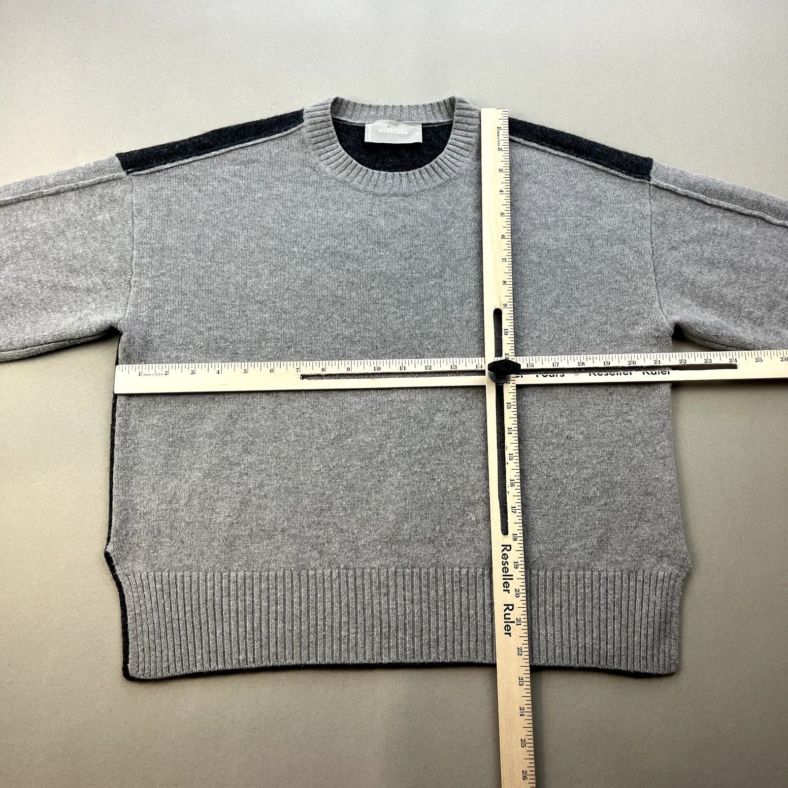 Everlane Everlane Sweater Medium Gray Knit Everlane Good Merino Wool Size M / US 6-8 / IT 42-44 - 6 Thumbnail