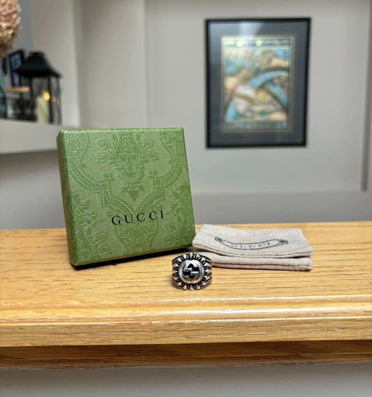 Gucci Gucci Interlock Silver Radius Ring - Size: 18IT Size ONE SIZE - 2 Thumbnail