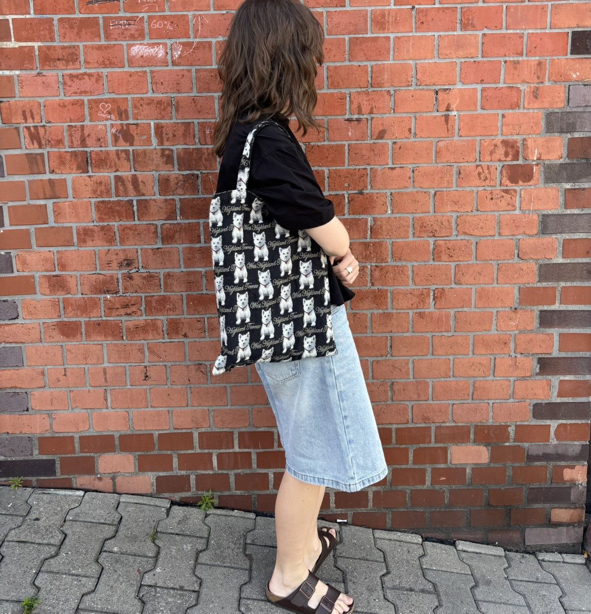 Japanese Brand × Vintage Vintage Dog Tote Bag Y2K cute Size ONE SIZE - 2 Thumbnail