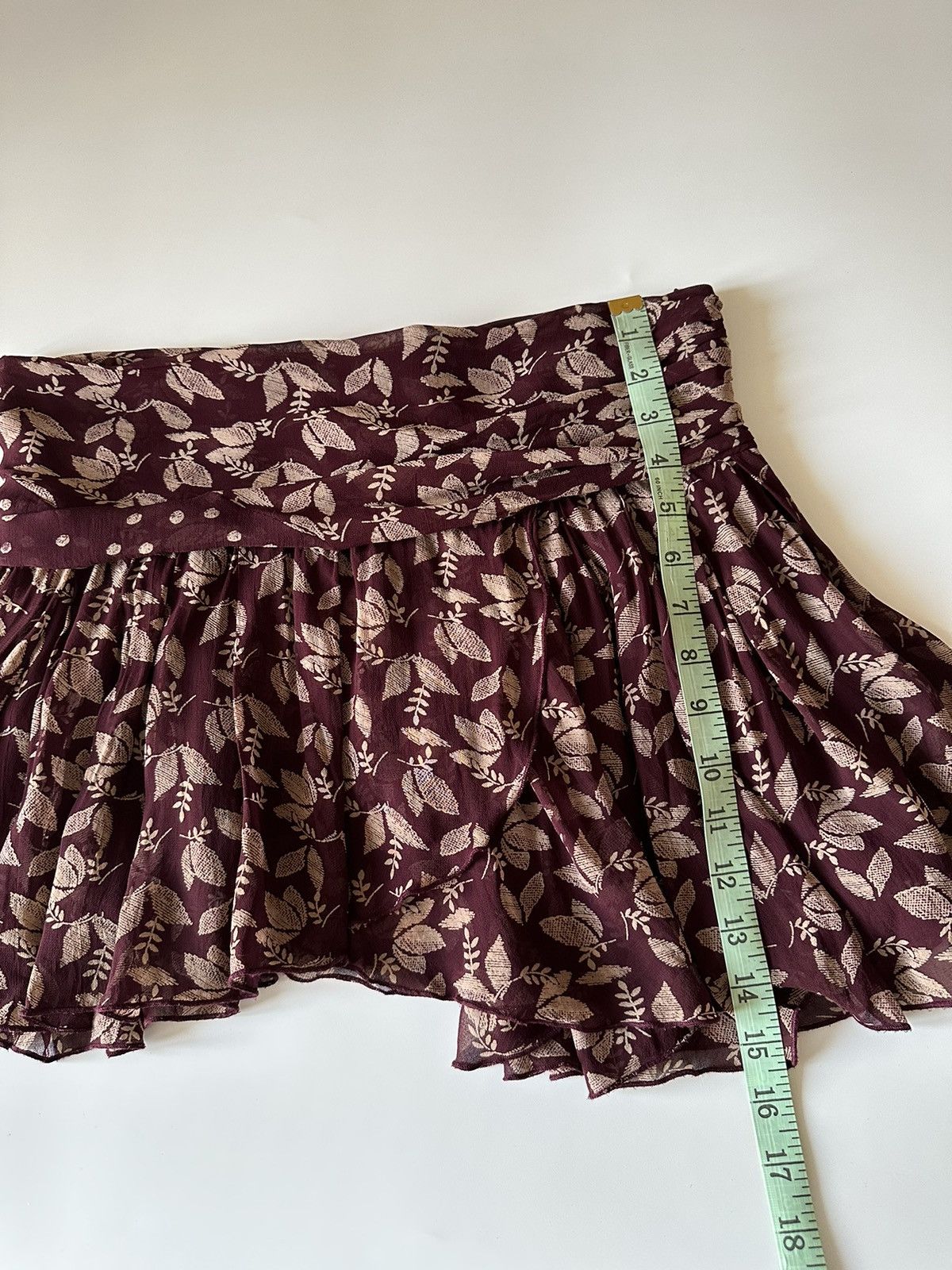 Isabel Marant Etoile Isabel Marant Etolie mini skirt Burgundy size 38 Size 26" / US 2 / IT 38 - 18 Thumbnail