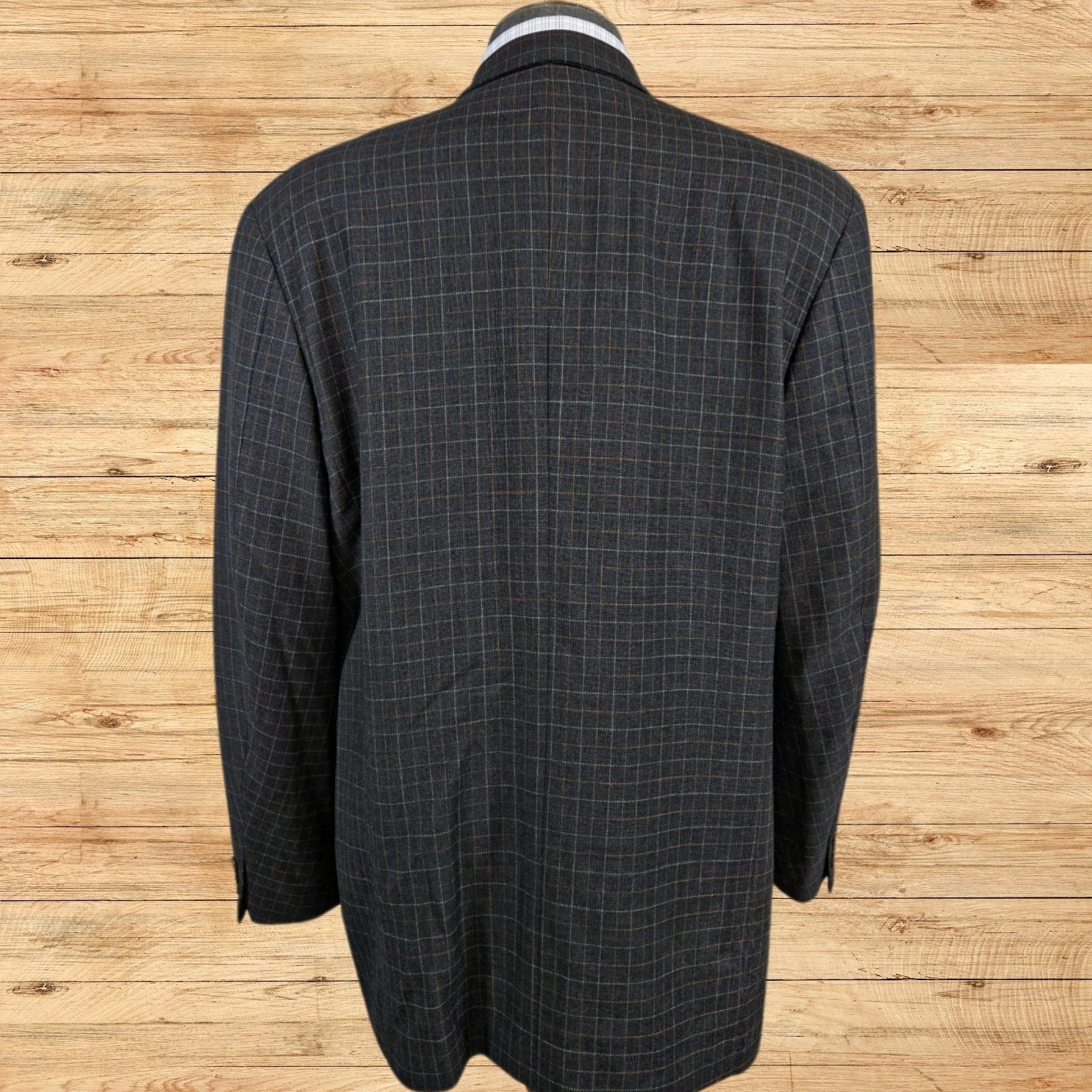 Ermenegildo Zegna Ermenegildo Zegna Mickey Spatz Sport Coat Mens 46L Charcoal Size 46L - 4 Thumbnail