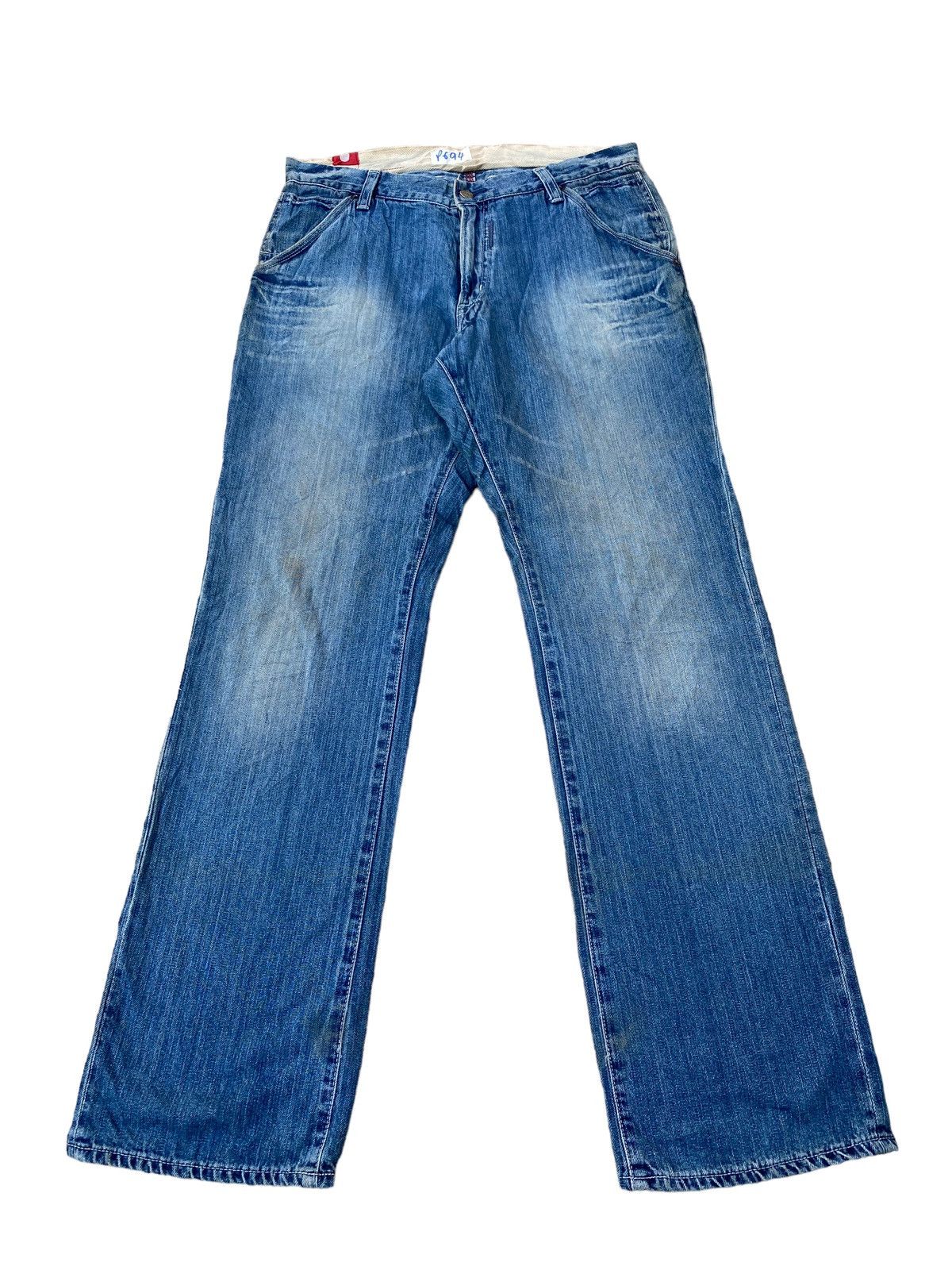 Japanese Brand Vintage Blue Way Faded Pant Size US 34 / EU 50 - 1 Thumbnail
