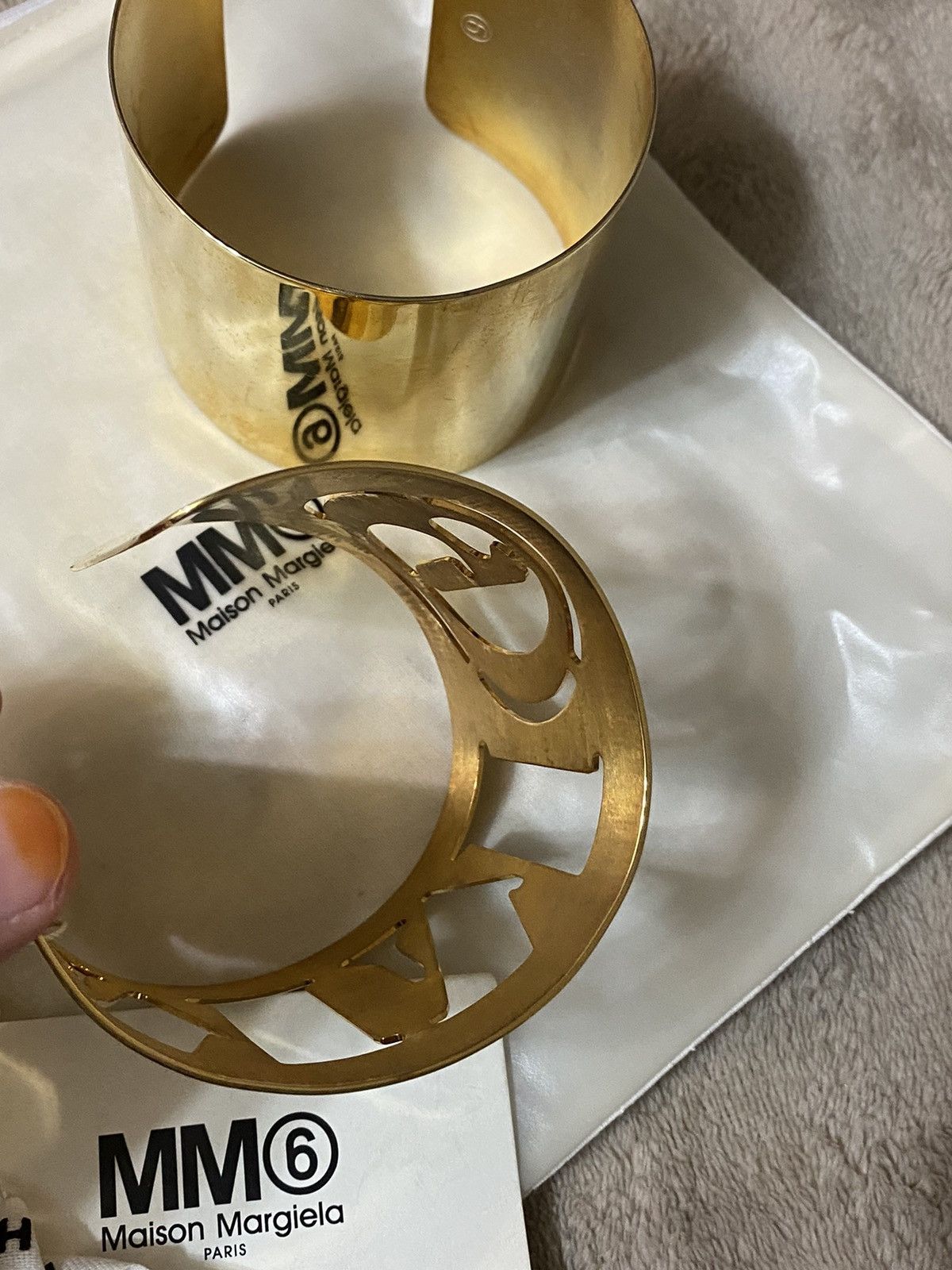 Maison Margiela MM6 Maison Martin Margiela x OTB Arm Cuff Set Bracelet Size ONE SIZE - 3 Thumbnail