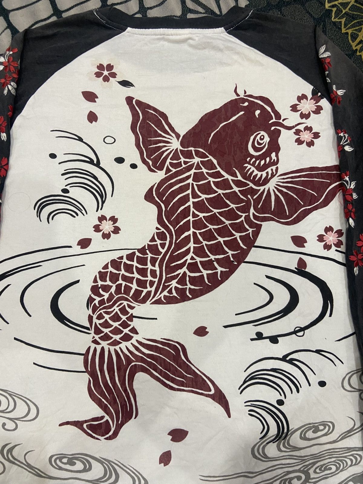 Japanese Brand 🐉Generate Y2K Koi & Dragon Long Sleeve Size US M / EU 48-50 / 2 - 5 Thumbnail