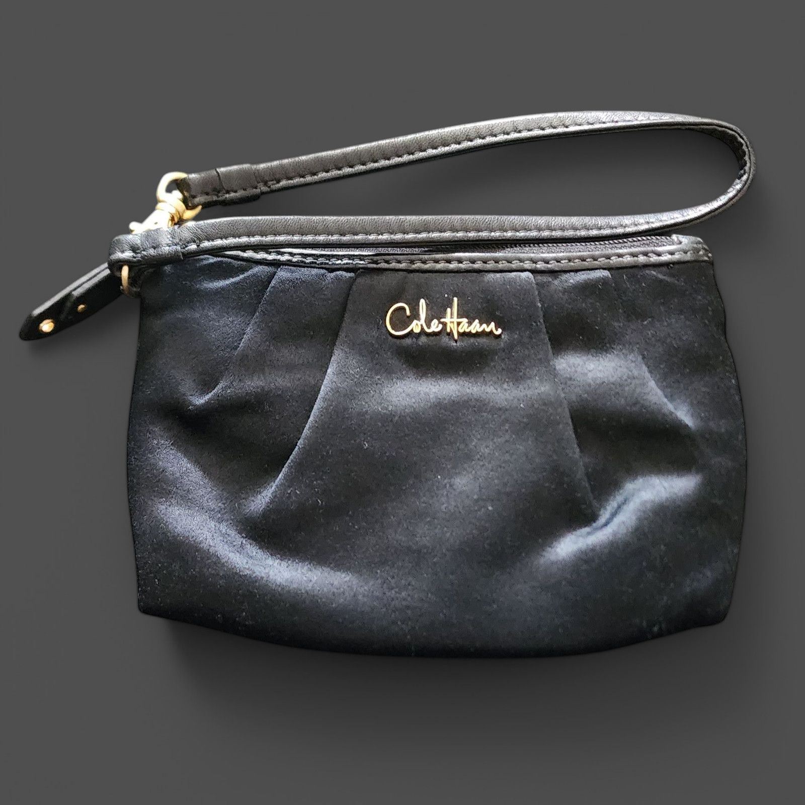 Cole Haan Cole Haan black silk wristlet mini bag Size ONE SIZE - 1 Thumbnail