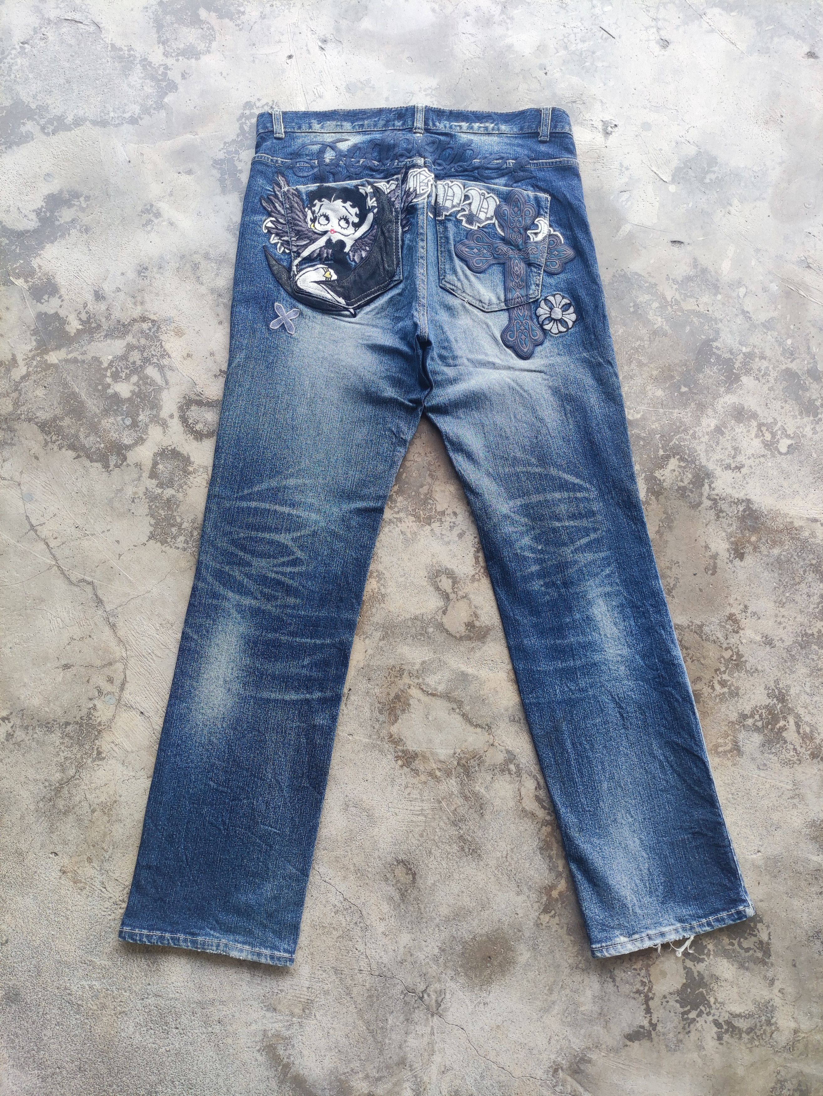Japanese Brand Vintage Red Pepper Distress Faded Pants w36 Size US 36 / EU 52 - 1 Thumbnail