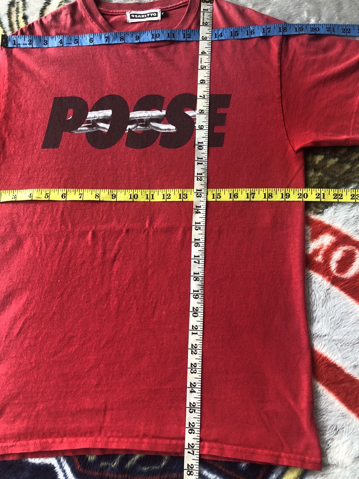 Vintage Vintage 9sari TYO Posse Spellout Shirt Tee Size US M / EU 48-50 / 2 - 12 Thumbnail