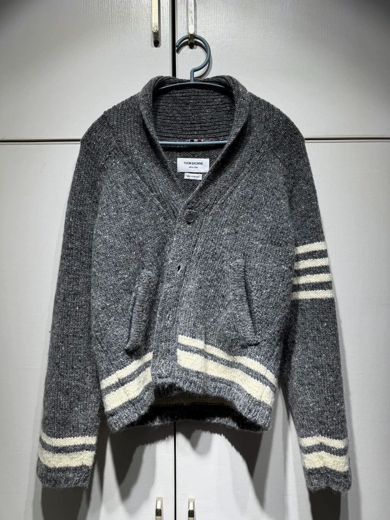 Thom Browne Thom Browne Gray wool sweater Size US S / EU 44-46 / 1 - 1 Thumbnail
