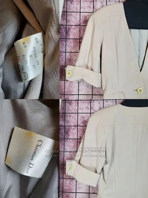 Dior Dior Beige Wool Blend Short Sleeve Cardigan . Size M / US 6-8 / IT 42-44 - 5 Thumbnail