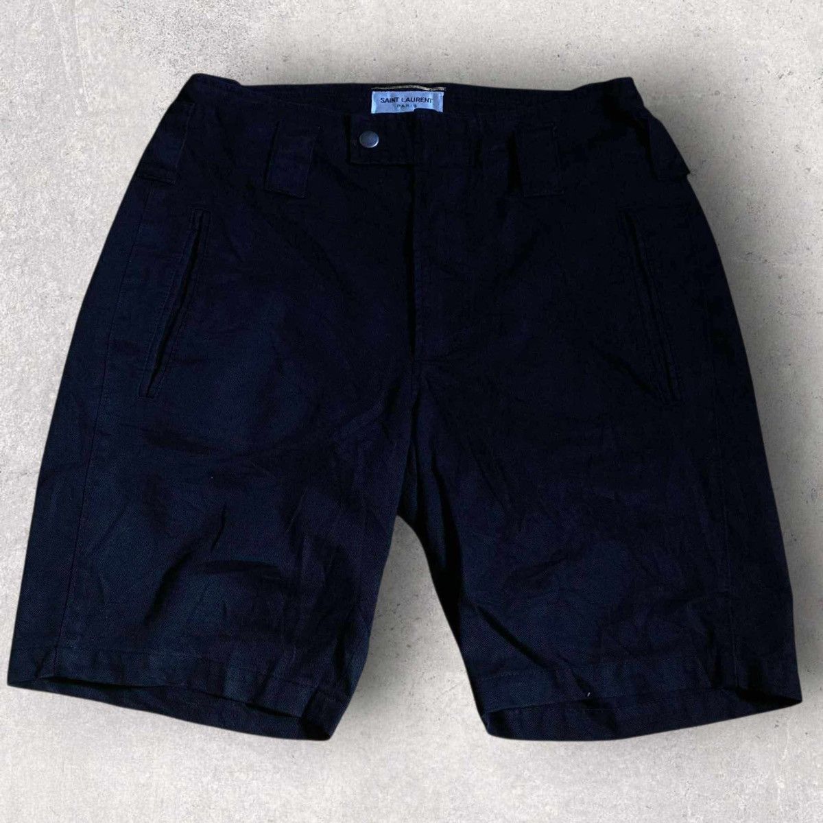 Saint Laurent Paris Saint Laurent cotton ramie back pocket bermuda shorts Size 28" / US 6 / IT 42 - 1 Thumbnail