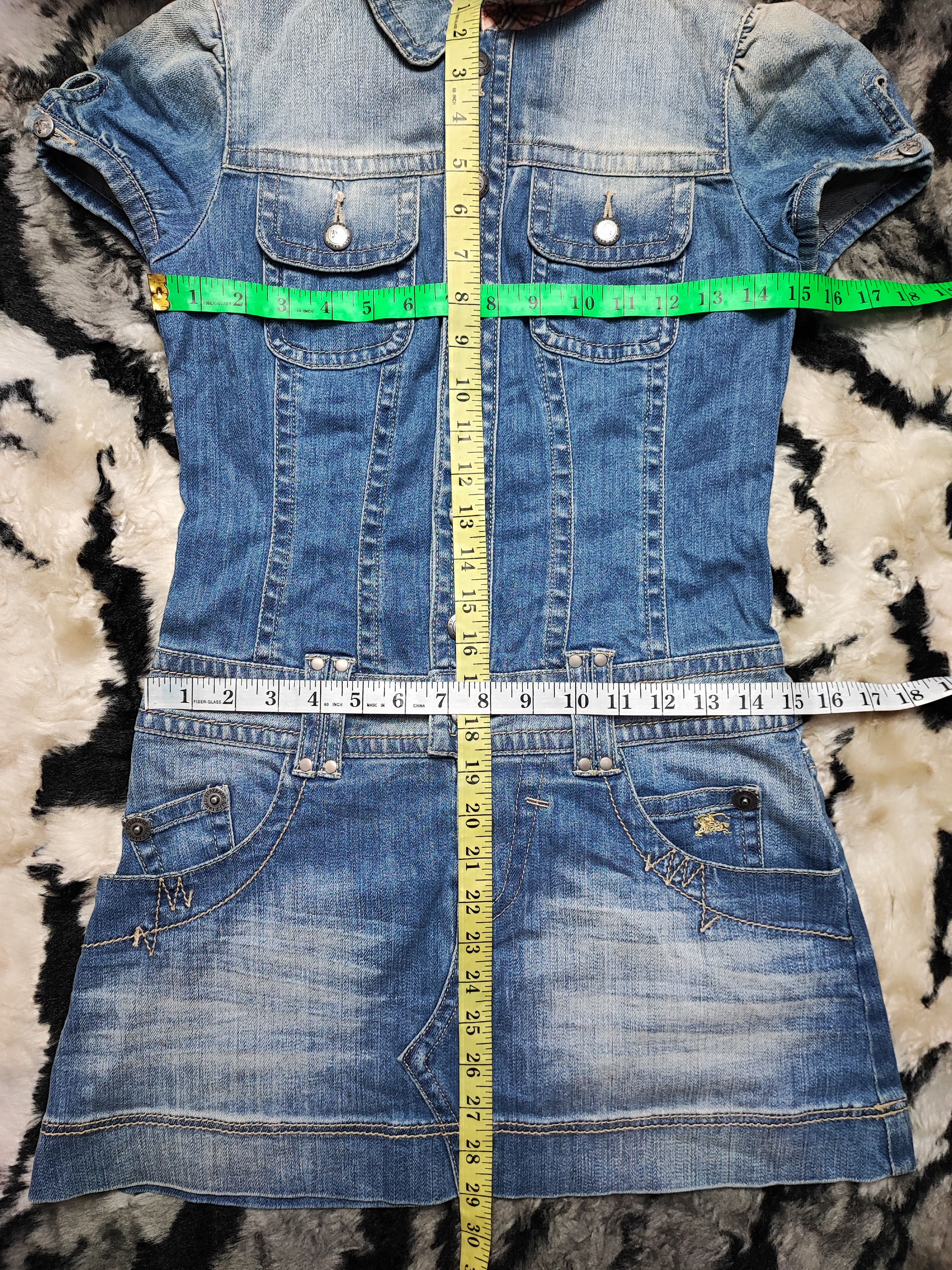 Burberry Vintage Burberry Blue Label Jeans Mini Dress Size XS / US 0-2 / IT 36-38 - 9 Thumbnail
