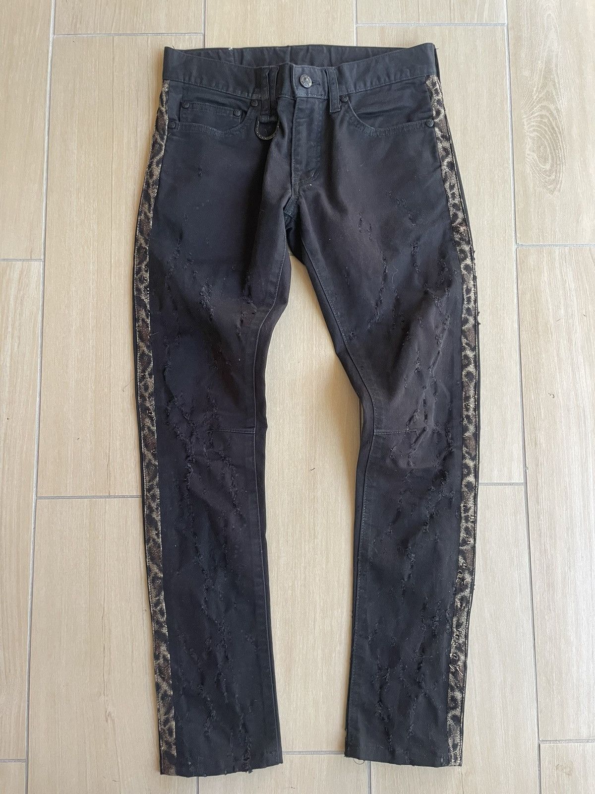 If Six Was Nine × Roen × Tornado Mart Roen Cheetah Print Distressed ...