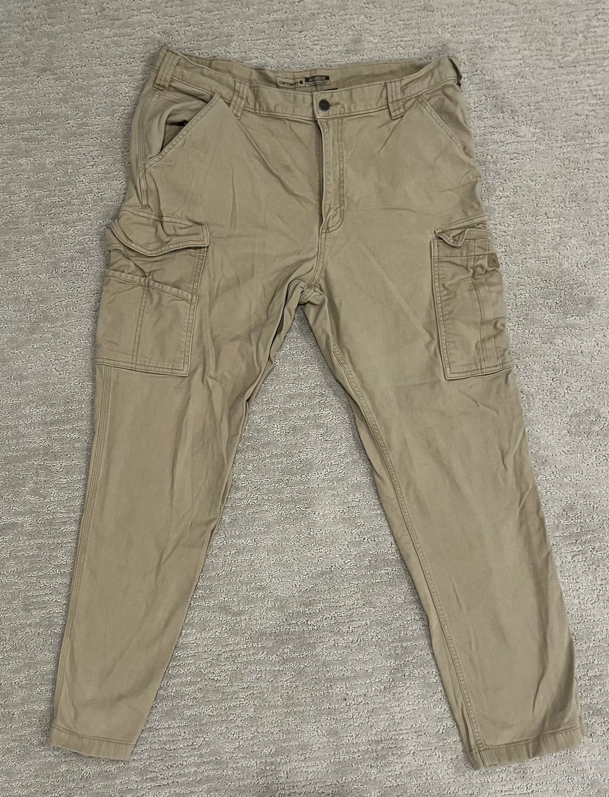 Carhartt × Vintage Khaki Carhartt Relaxed Fit Work Pants Size US 38 / EU 54 - 1 Thumbnail