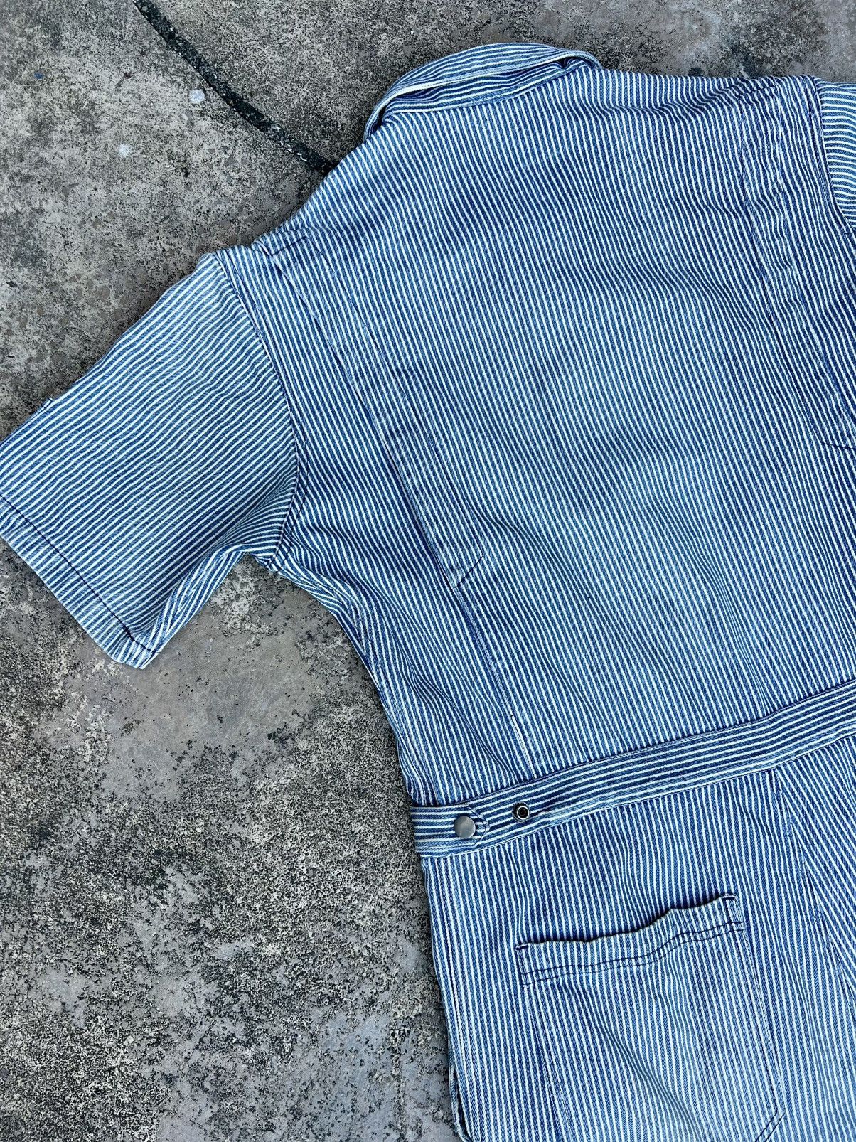 20471120 × Hysteric Glamour × Japanese Brand VINTAGE 291295HOMME HICKORY OVERALLS DENIM Size US M / EU 48-50 / 2 - 11 Thumbnail