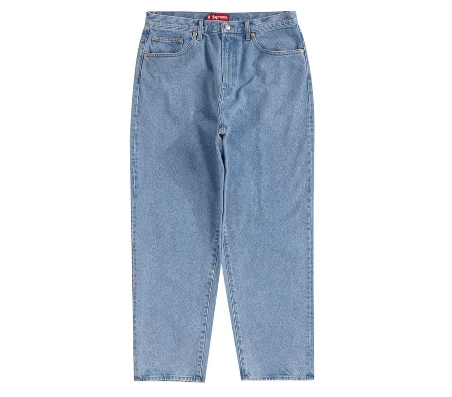 Supreme SUPREME WASHED BLUE REGULAR JEANS | Grailed