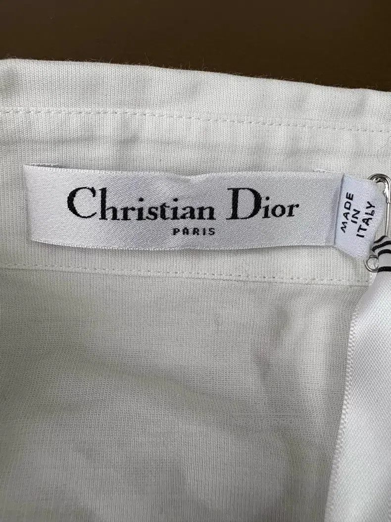 Dior Dior White pleated little bee embroidery long-sleeved shir Size XXS / US 00 / IT 34 - 9 Thumbnail