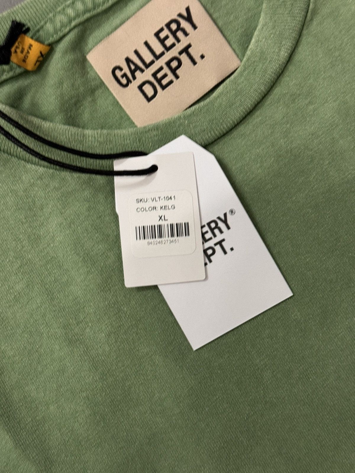 Gallery Dept. Gallery Dept Vintage Logo Jelly Green Tee Size US XL / EU 56 / 4 - 4 Thumbnail