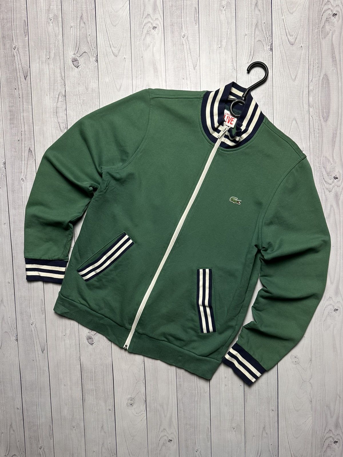 Lacoste × Vintage Lacoste green jacket size M logo crocodile Size US M / EU 48-50 / 2 - 1 Thumbnail