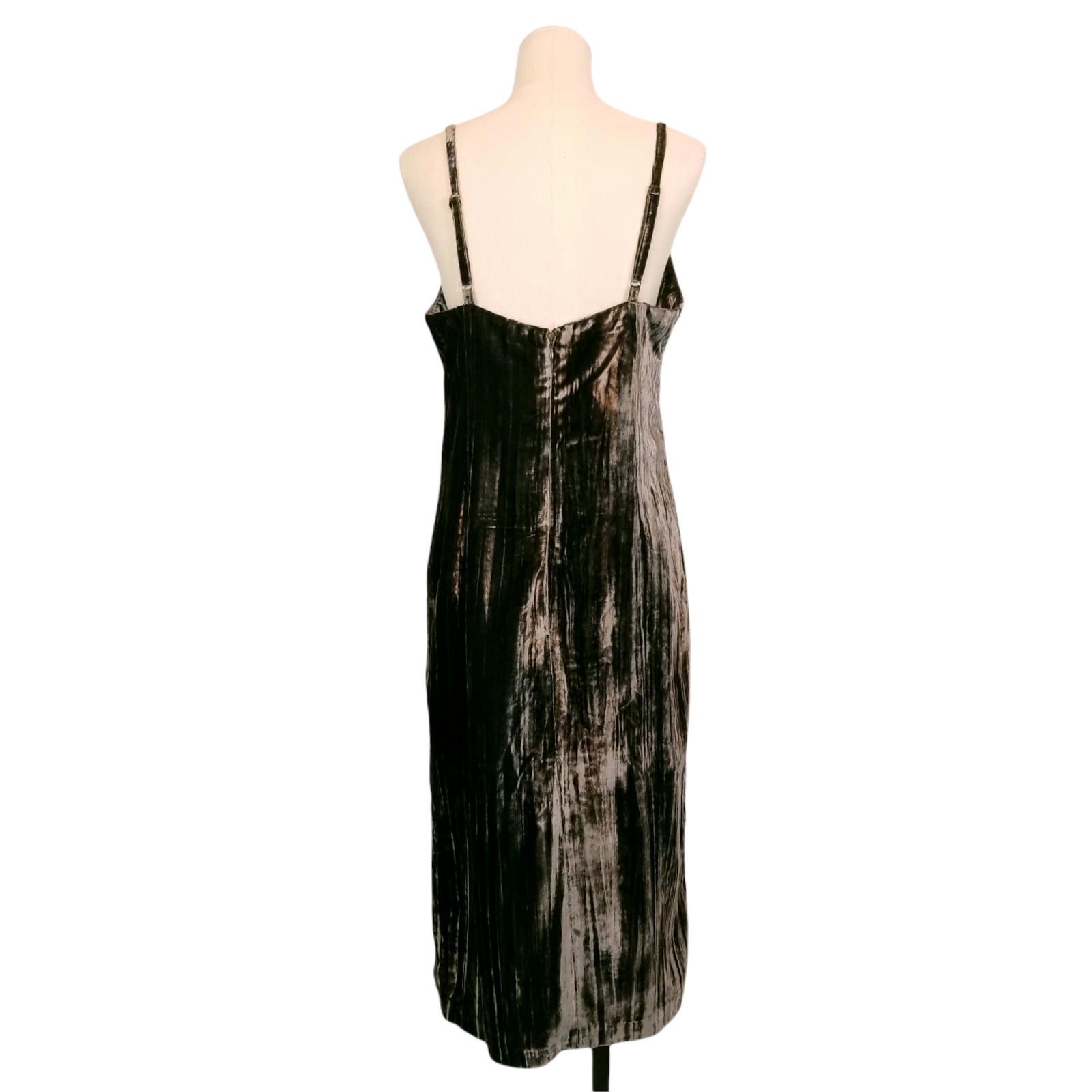 Splendid NWT Splendid Crushed Velvet Sleeveless Midi Dress Black Sz M Size M / US 6-8 / IT 42-44 - 3 Thumbnail