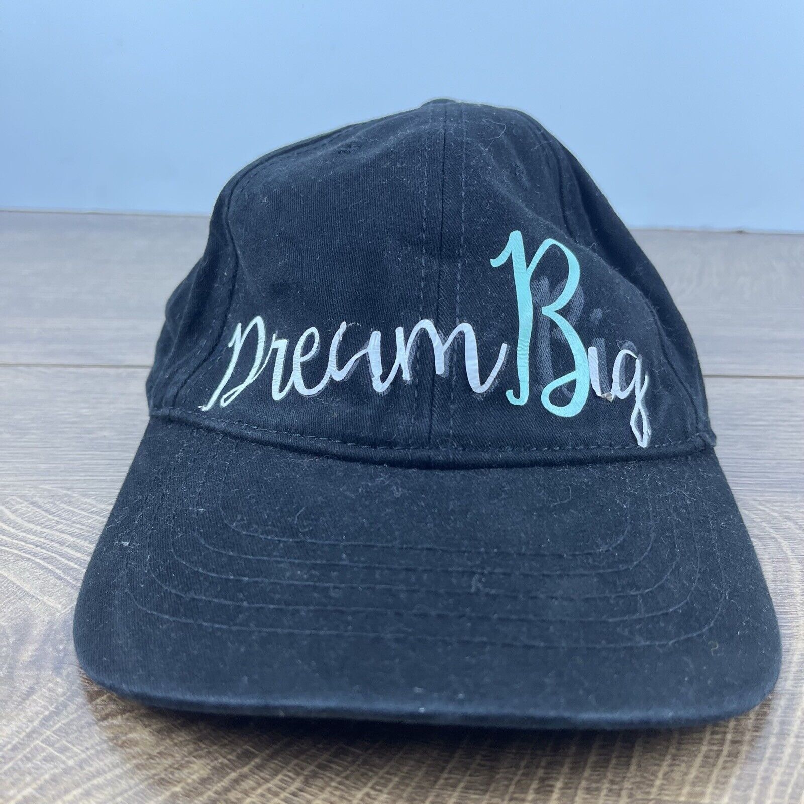 Other Dream Big Hat Black Cap Adjustable Hat Black Adult Fit Hat Size ONE SIZE - 2 Thumbnail