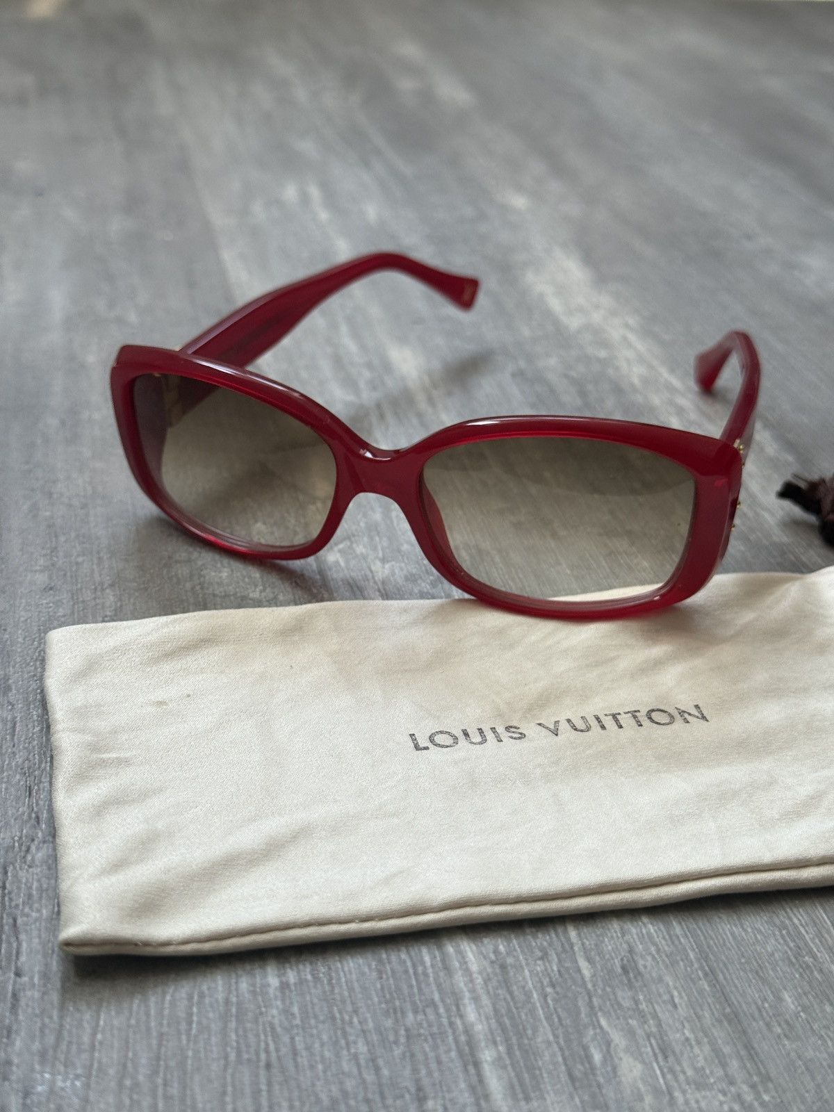 Louis Vuitton Y2K Louis Vuitton Red Sunglasses-Z0076W Size ONE SIZE - 4 Thumbnail
