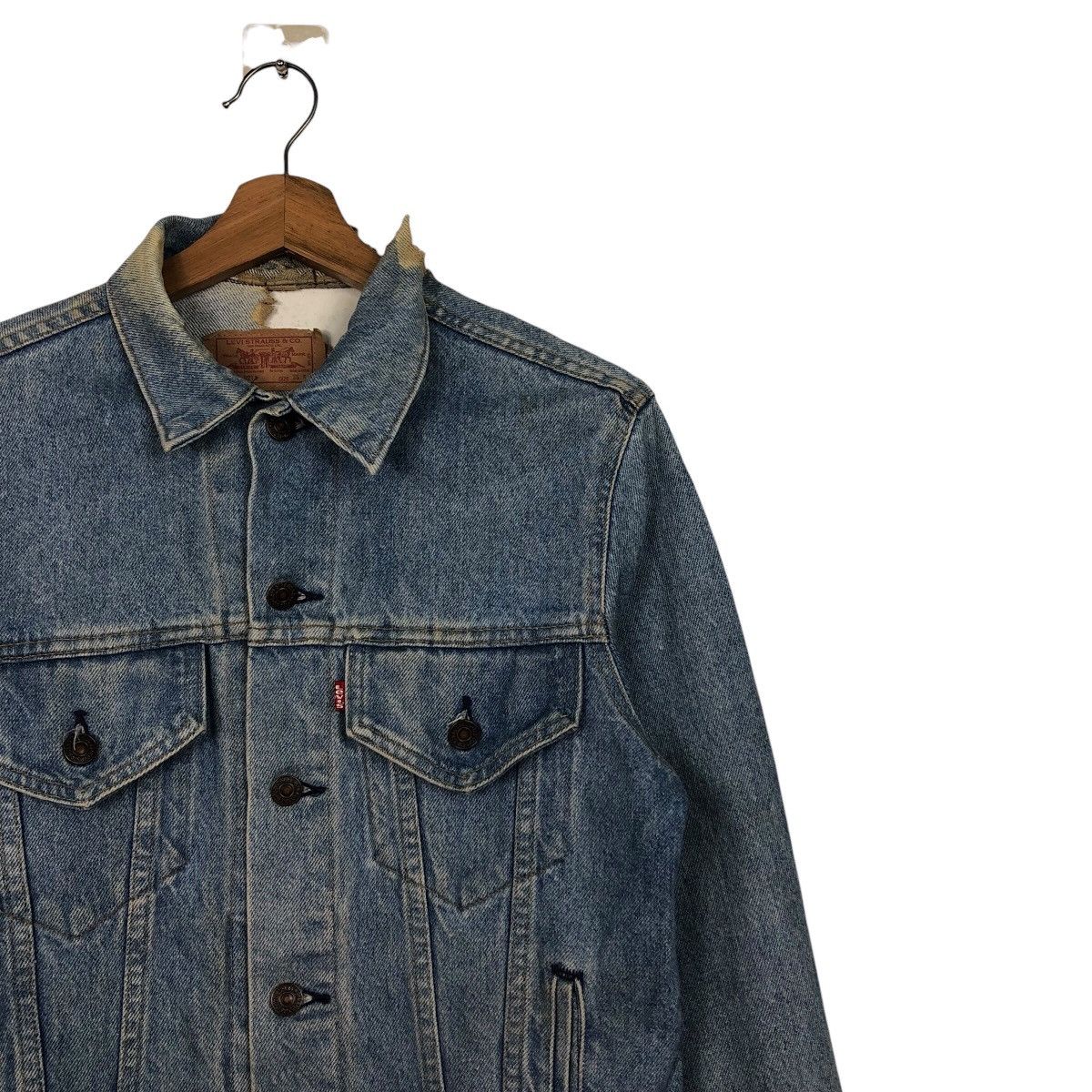 Levi's 📌Vintage Trucker Denim Jacket Distressed Levi's Made in Usa Size US M / EU 48-50 / 2 - 7 Thumbnail