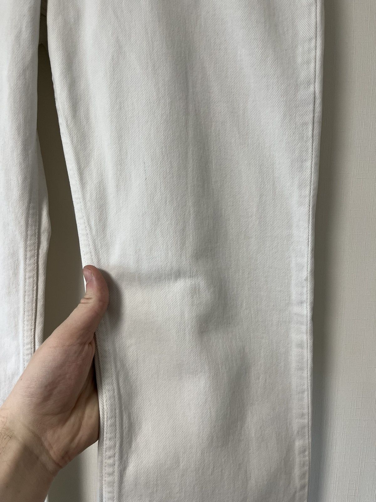 Helmut Lang × Prada × Vintage Helmut Lang Vintage Broken Denim White Jeans Size US 28 / EU 44 - 8 Thumbnail