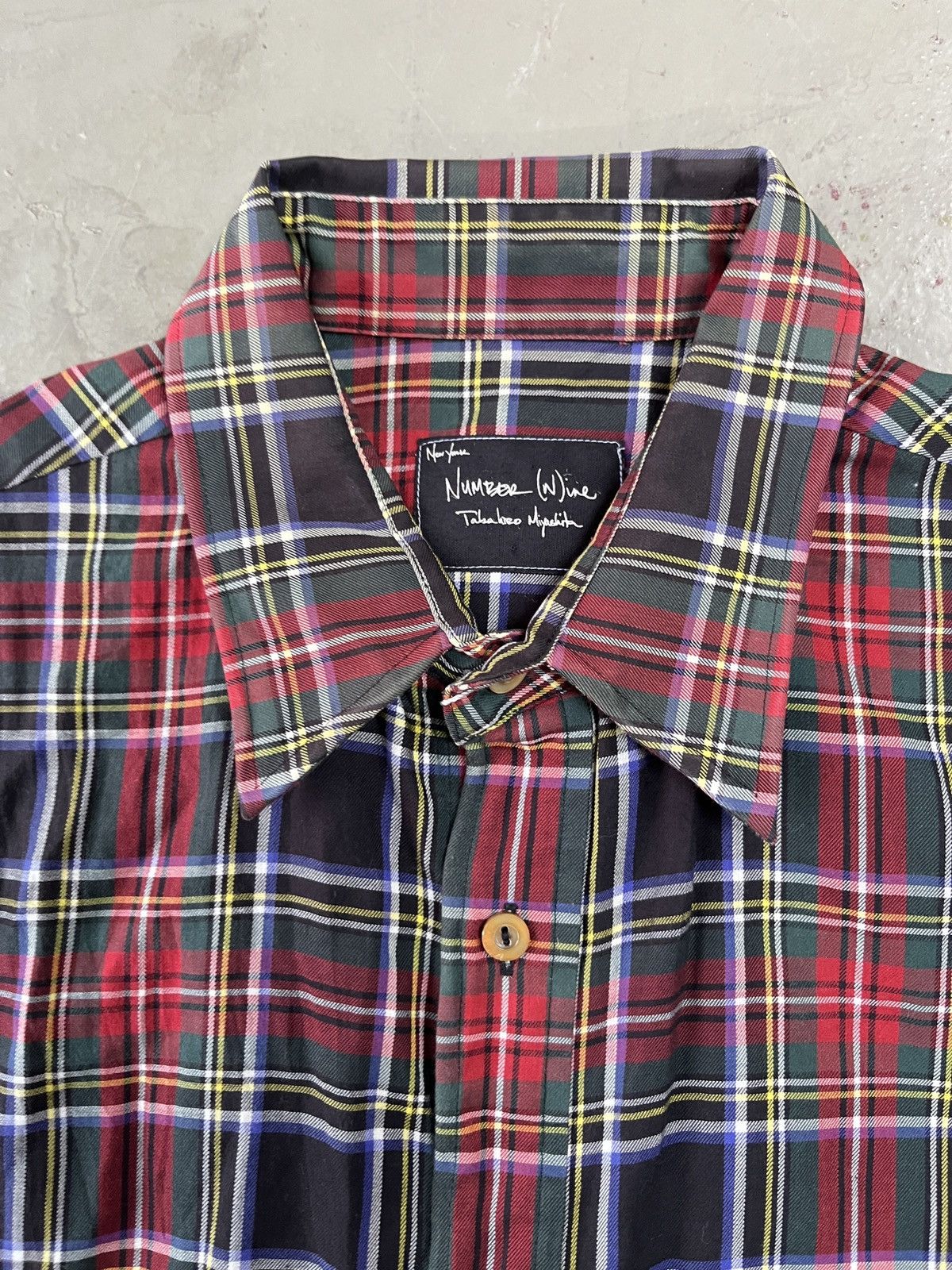 Number (N)ine Number (N)ine S/S'O5 "Nightcrawler" Wire-Lined Plaid Shirt. Size US L / EU 52-54 / 3 - 4 Thumbnail