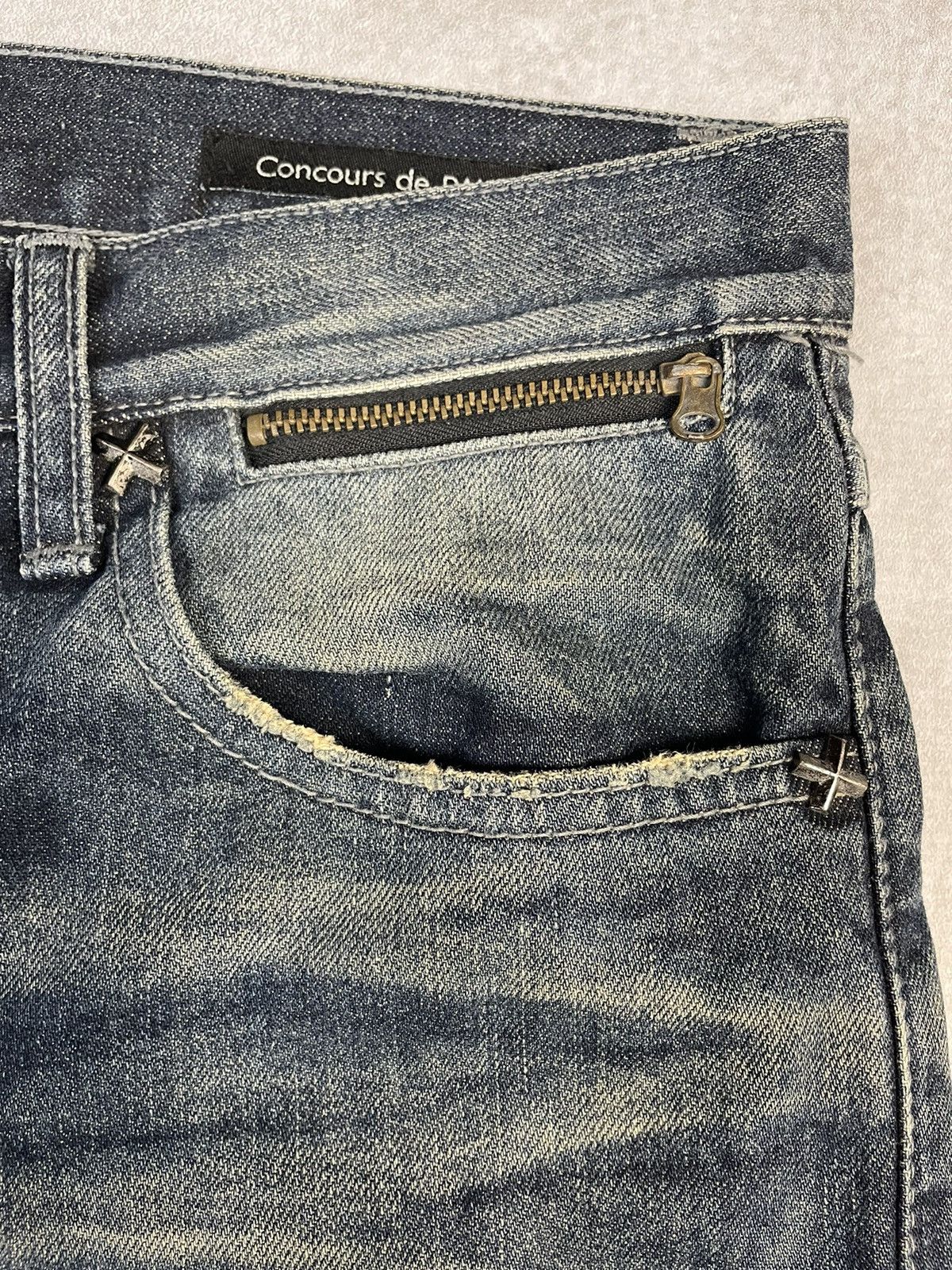 Tornado Mart 2000s CdP Vkei Style Pierced Flare Distressed Denim Size US 32 / EU 48 - 7 Thumbnail