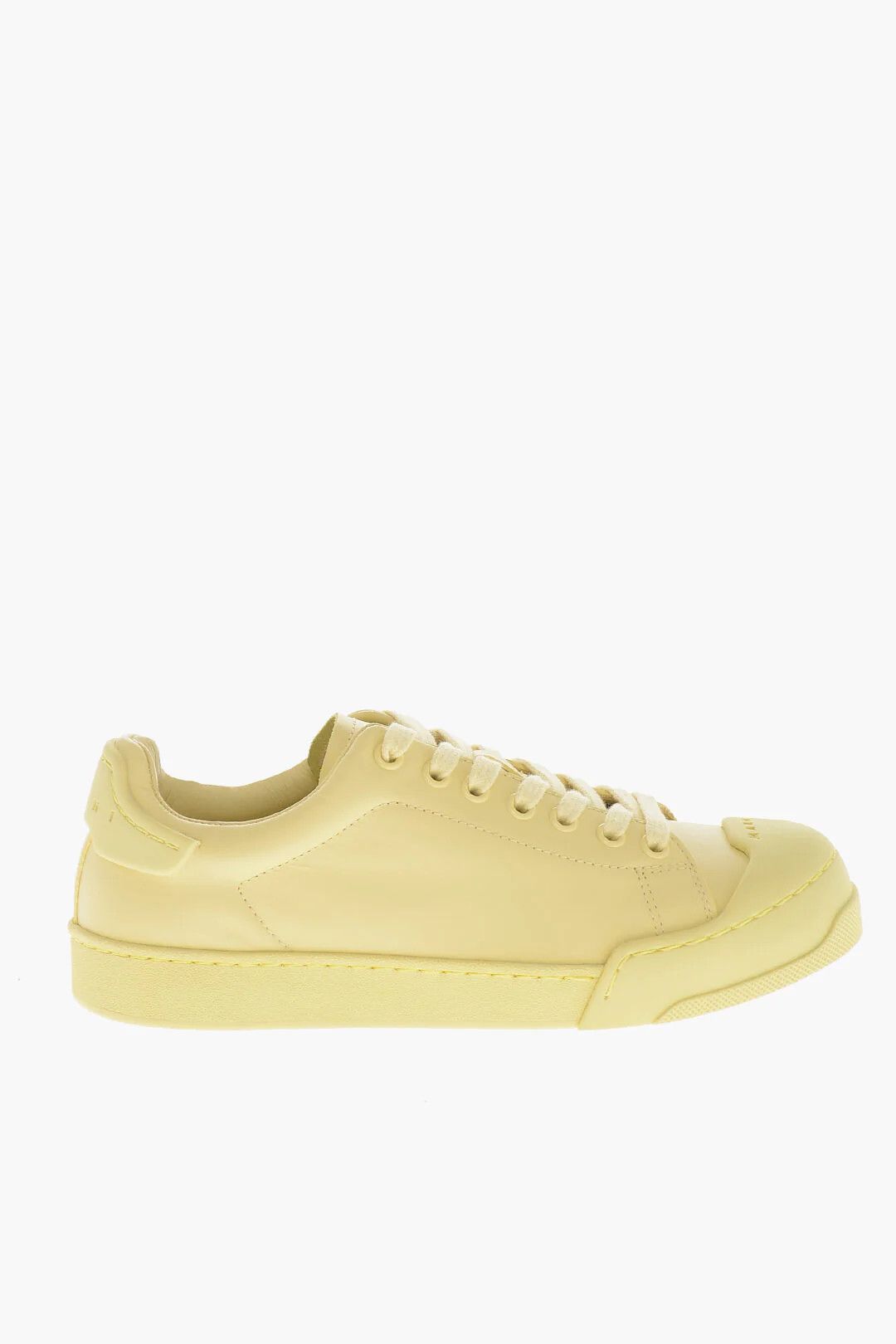 Marni og1mm0326 Leather Low-Top Sneakers in Yellow Size US 8 / IT 38 - 1 Thumbnail