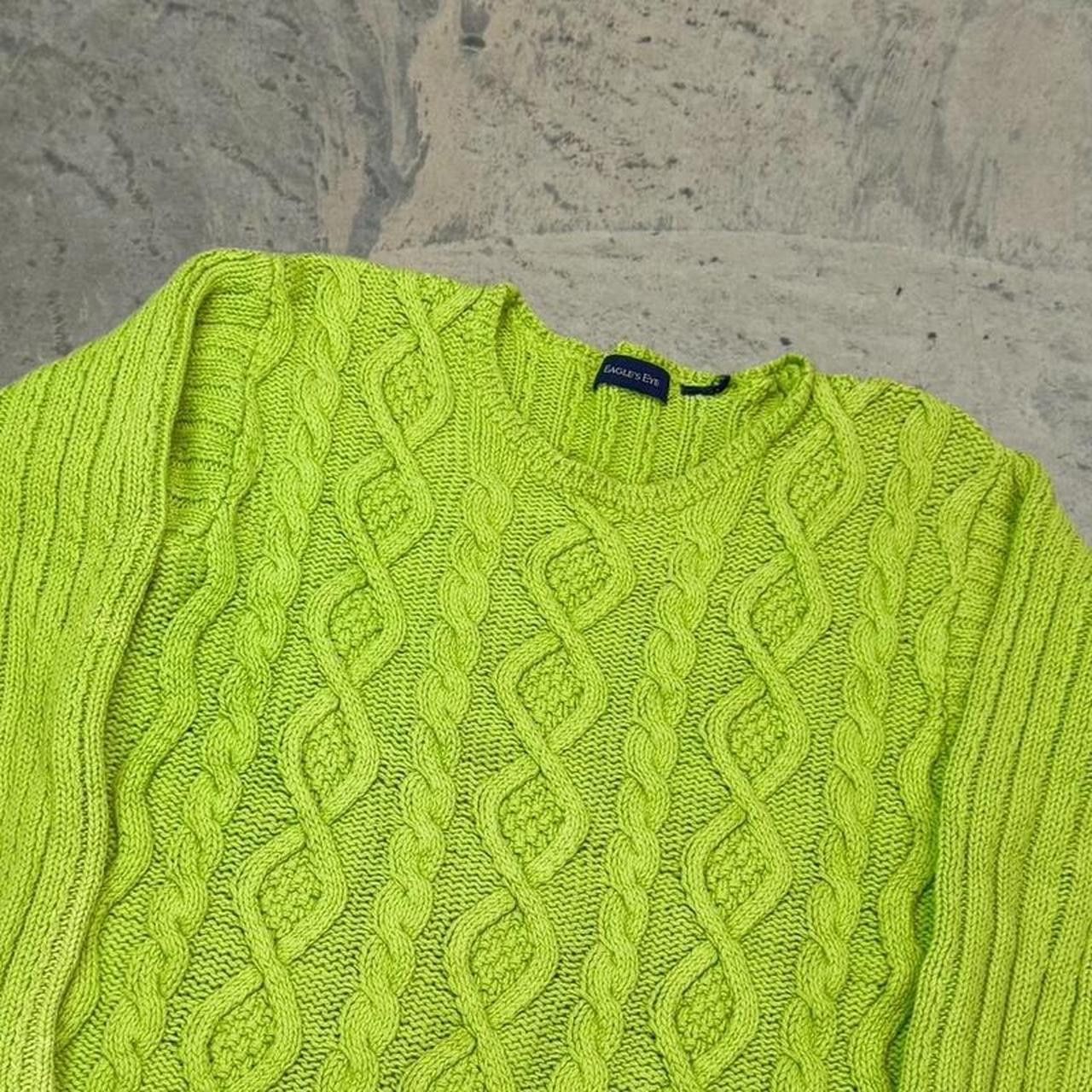 Japanese Brand × Vintage Vintage 80s/90s Eagle’s Eye Cable Knit Sweater Size US S / EU 44-46 / 1 - 2 Thumbnail