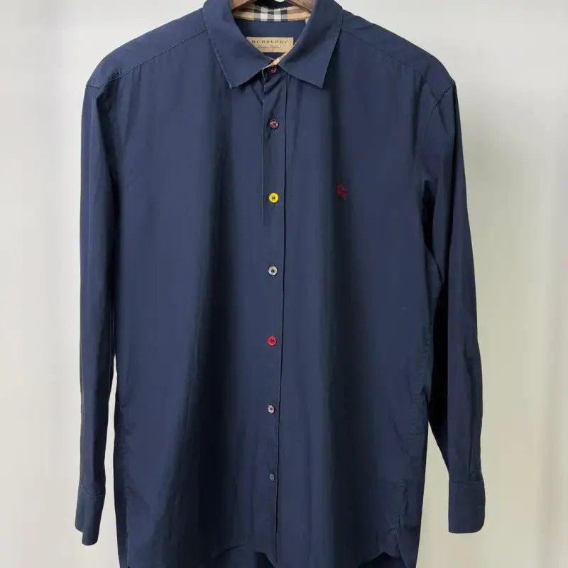 Burberry Burberry Women's Navy Long Sleeve Shirt Size L / US 10 / IT 46 - 1 Thumbnail
