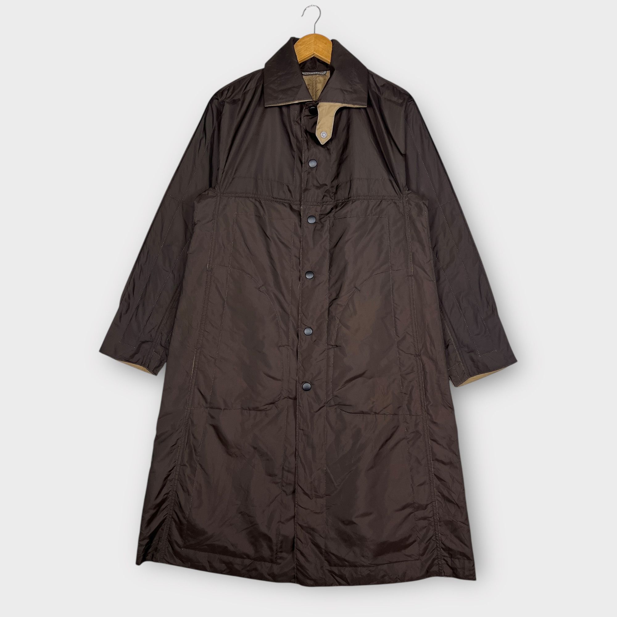 Pleats Please Issey Miyake Pleats Please Issey Miyake Reversible Long Coat Size L / US 10 / IT 46 - 2 Thumbnail