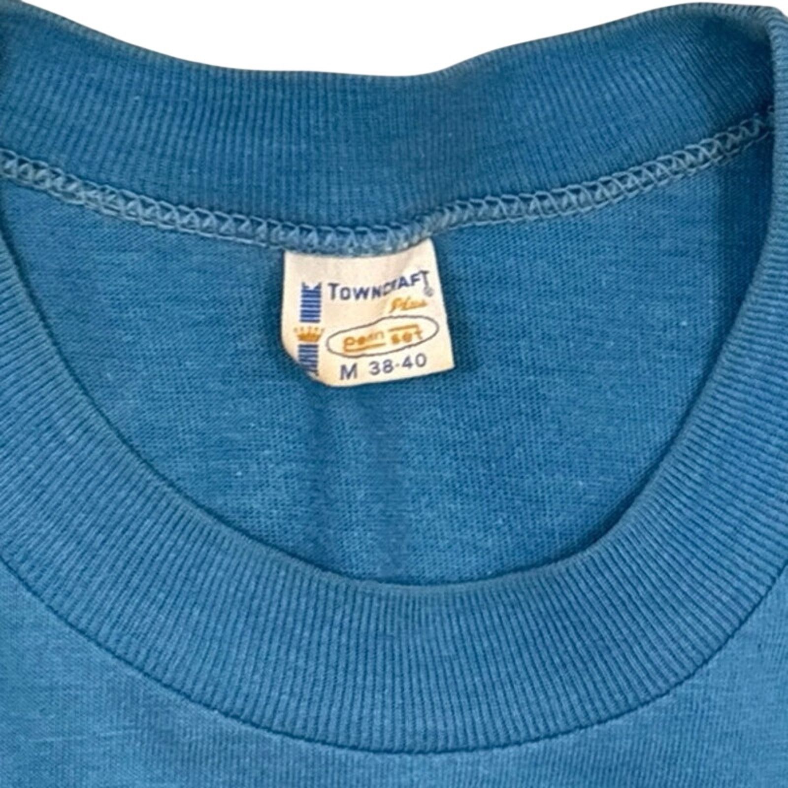 Towncraft Vtg 1970 Disneyland Secret staff canoe race pocket shirt Med Size US M / EU 48-50 / 2 - 3 Thumbnail