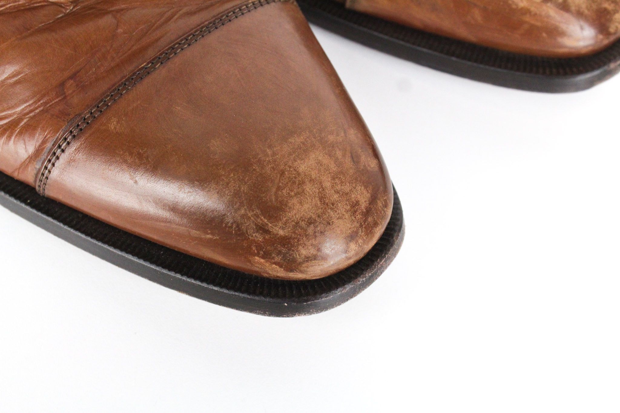 Suitsupply EU44.5 Mid Brown Leather Laced Low-Top 72821 Size US 11.5 / EU 44-45 - 10 Thumbnail