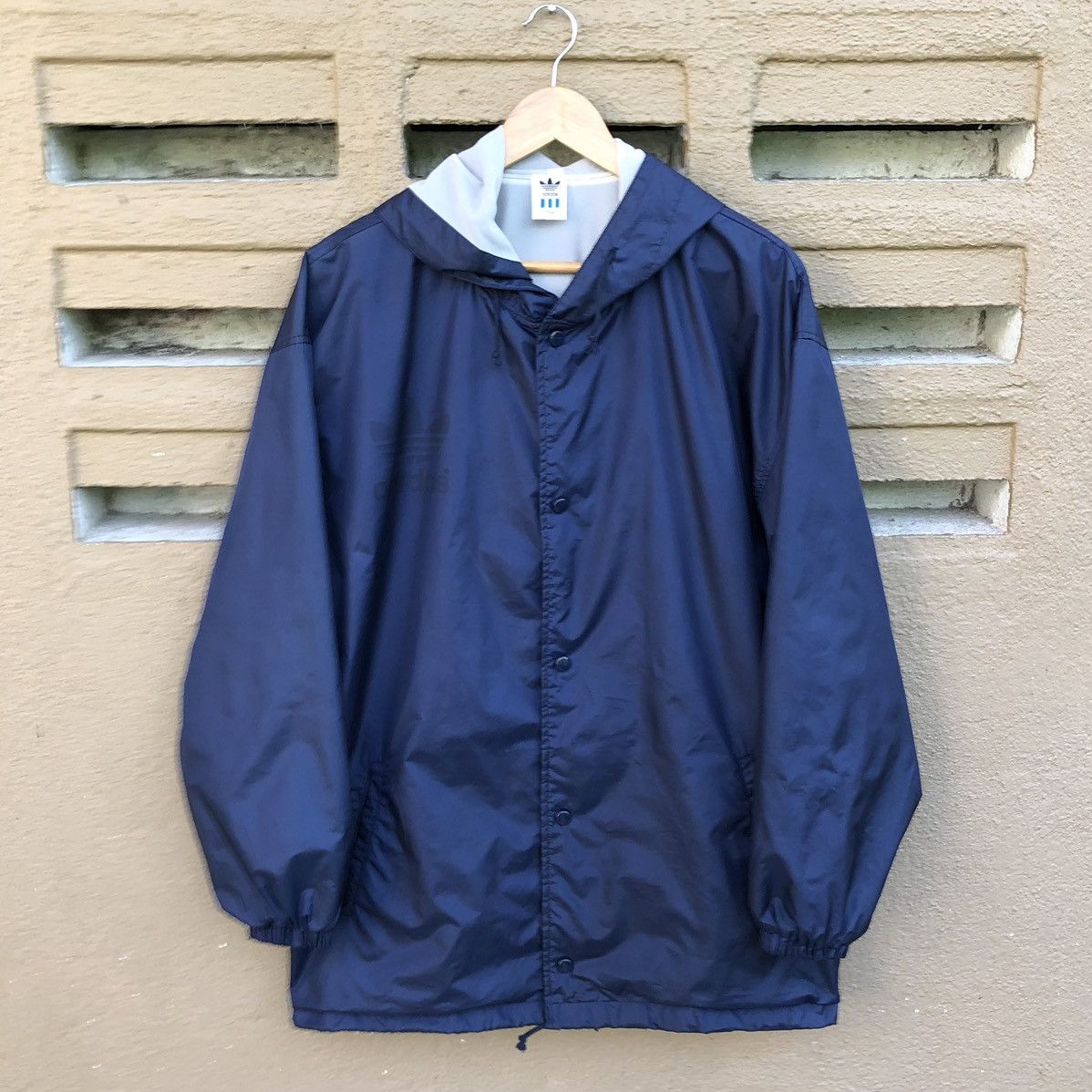 Adidas Vintage Adidas Descente Big Logo Coach Jacket Size US L / EU 52-54 / 3 - 4 Thumbnail