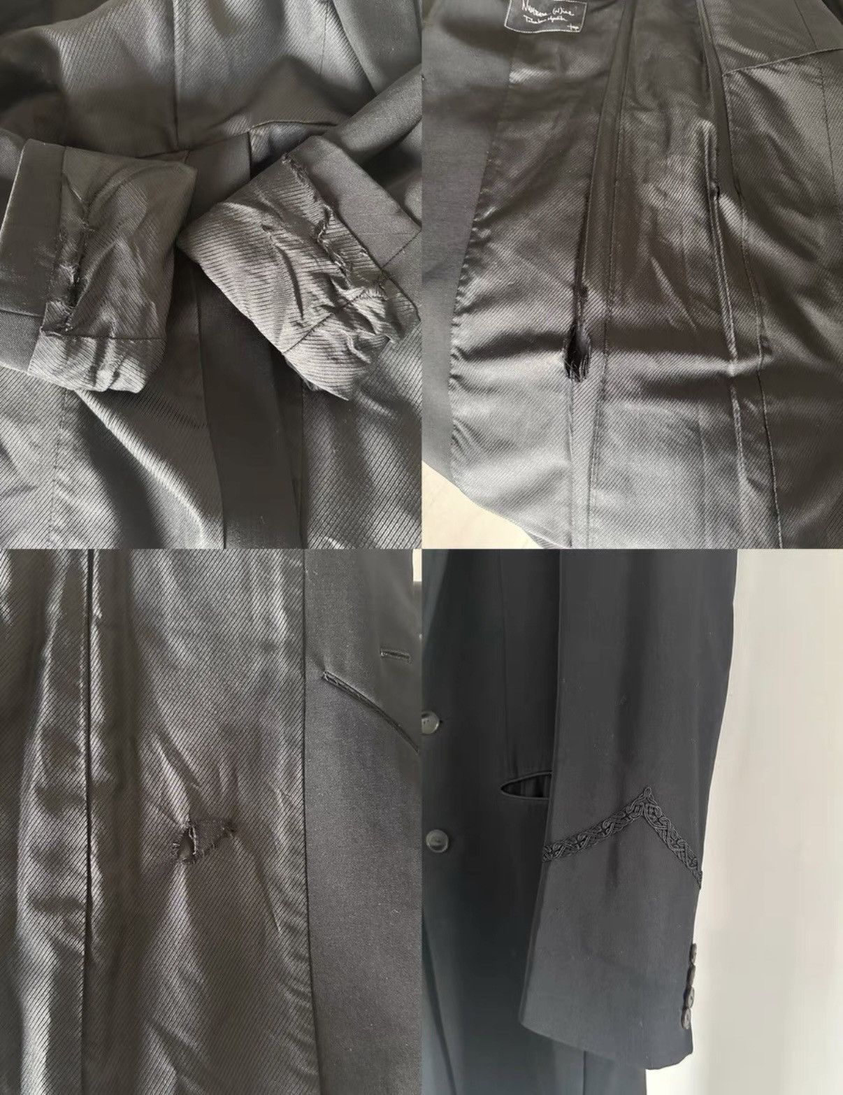 Number (N)ine Number Nine 06aw peak lapel coat Noir Size US M / EU 48-50 / 2 - 7 Thumbnail
