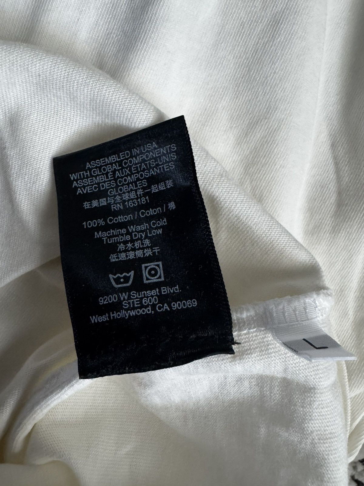 Rhude Rhude Off White Cotton T shirt Size US L / EU 52-54 / 3 - 7 Thumbnail